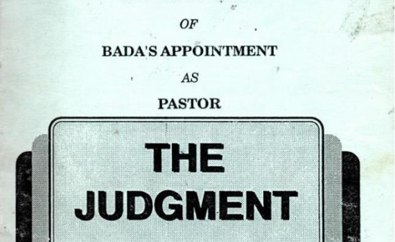 court action nullification bada appointment as pastor